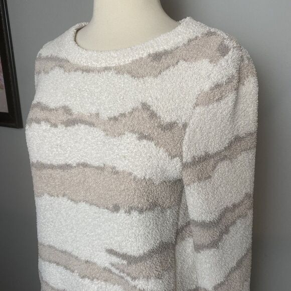 Barefoot Dreams CozyChic Striped Knit Sweater - Size XS - Picture 5 of 7